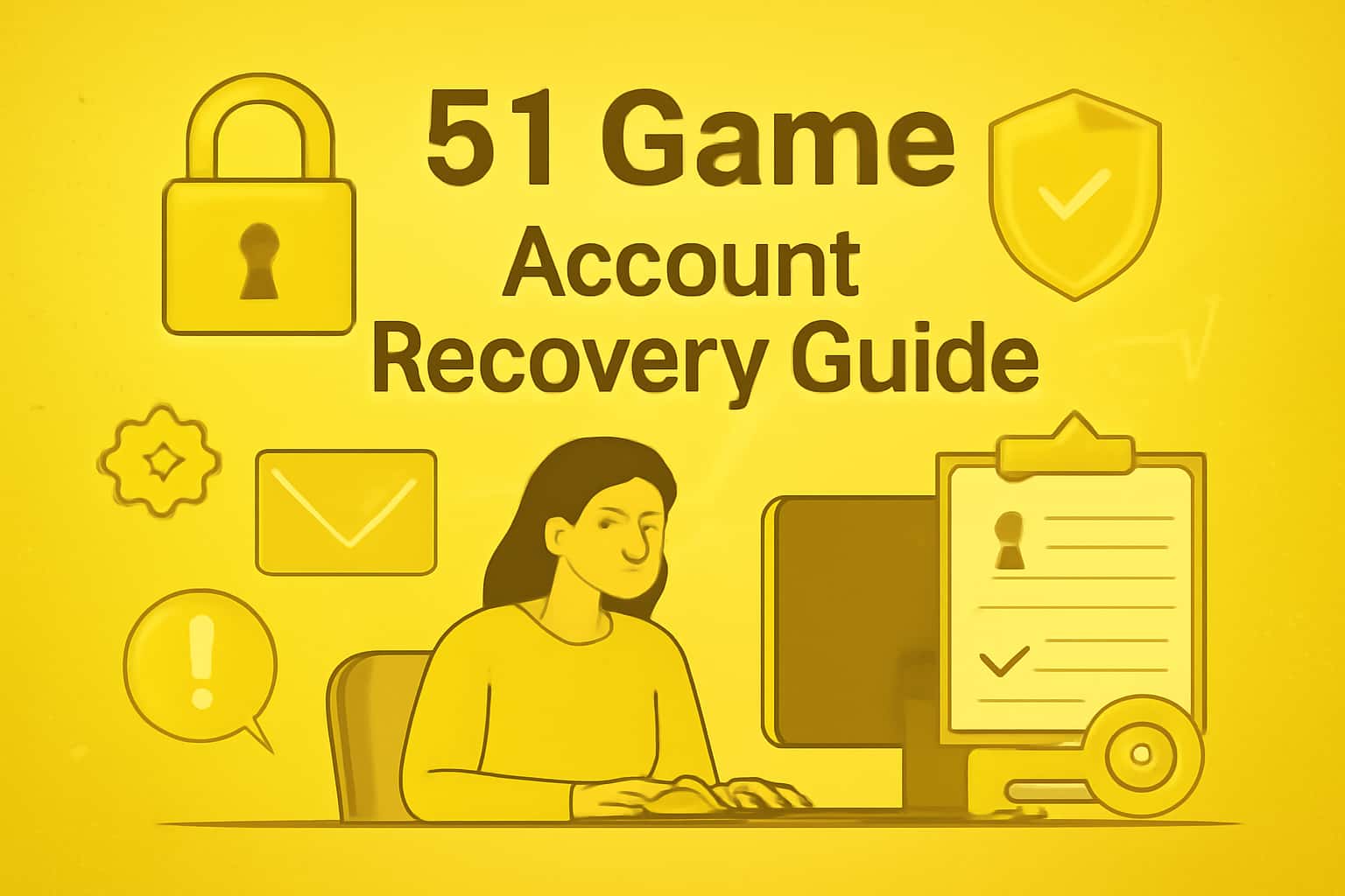 A visual representation of the 51 Game Account Recovery Guide with a focus on secure access and account recovery.