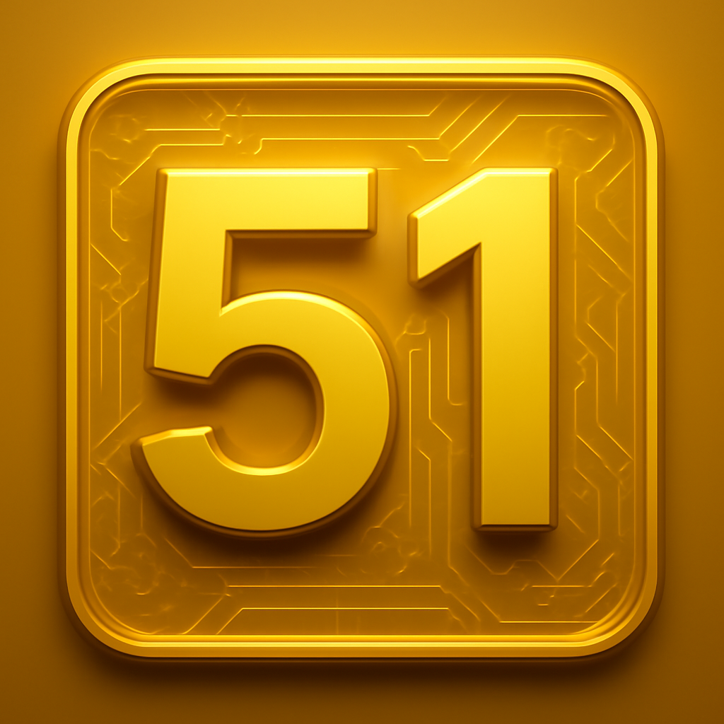 An informative badge representing the 51 Game 2FA setup.