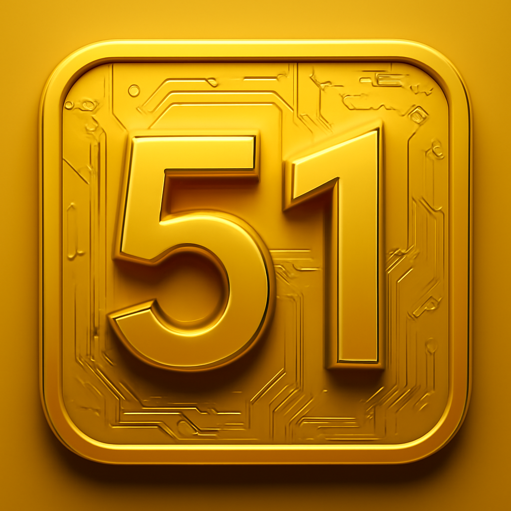 An informative badge representing the 51 Game 2FA setup.