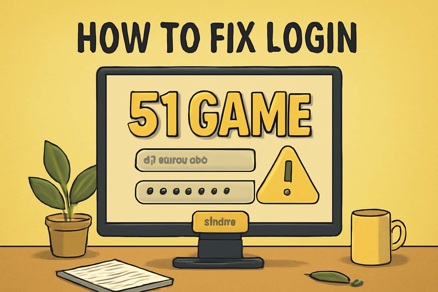 Informational graphic showing secure login solutions for 51 Game.