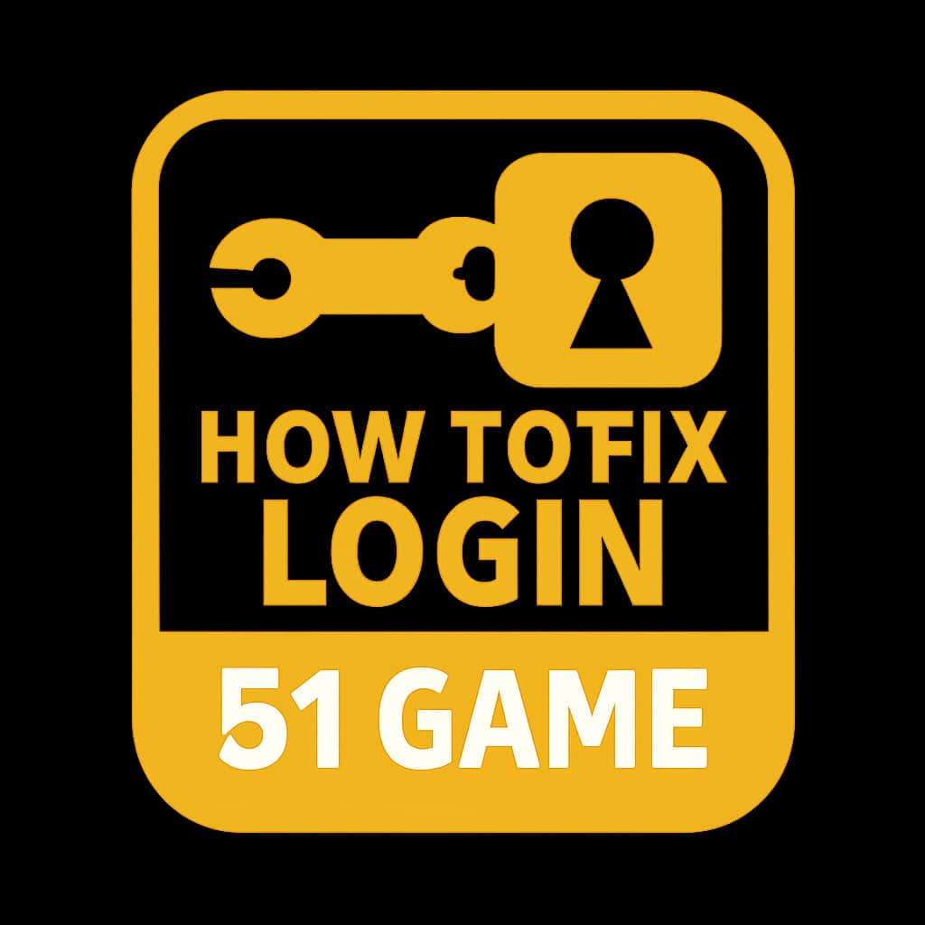 Icon representing assistance for 51 Game login issues.