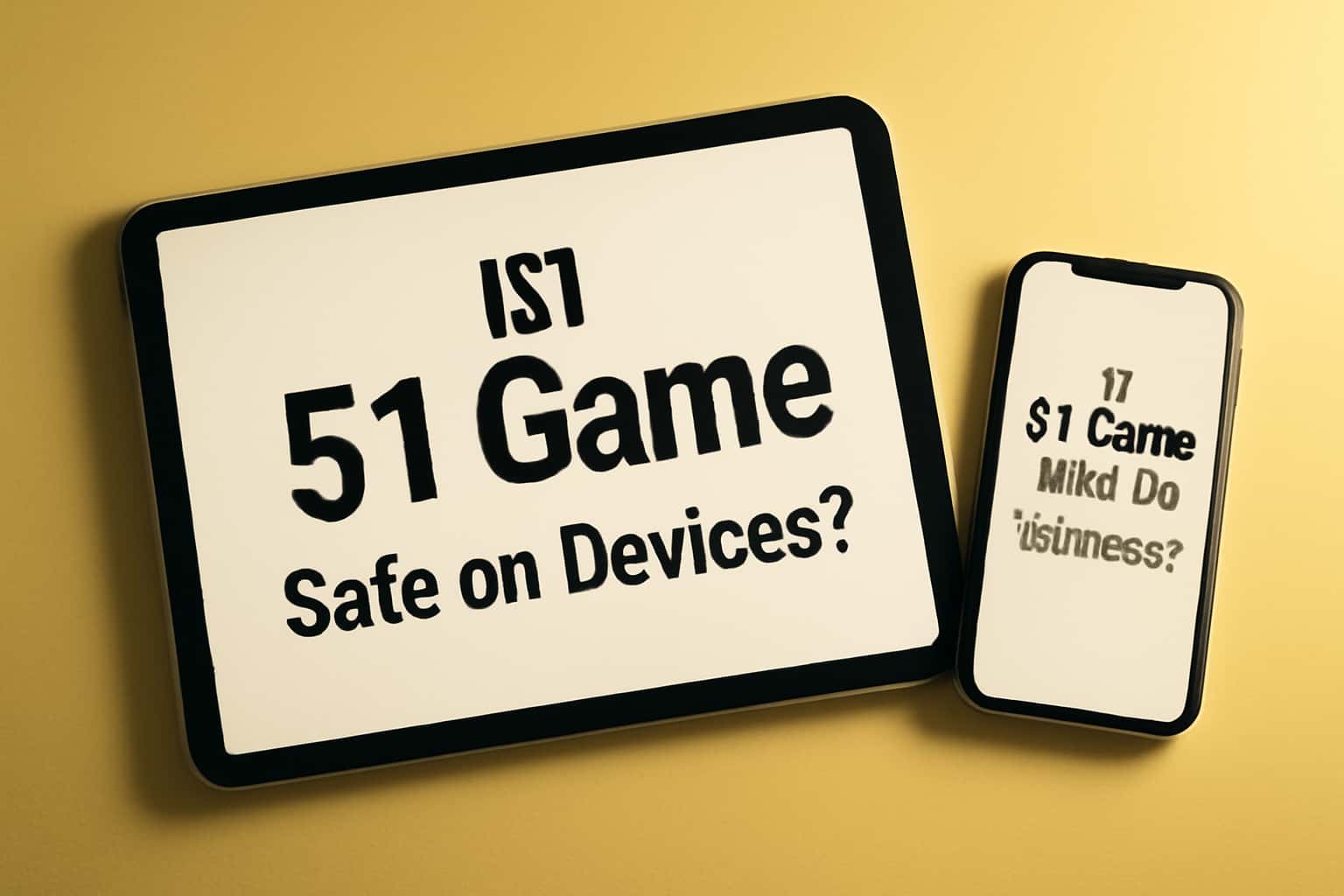 An informative visual representation about the safety of 51 Game on devices.