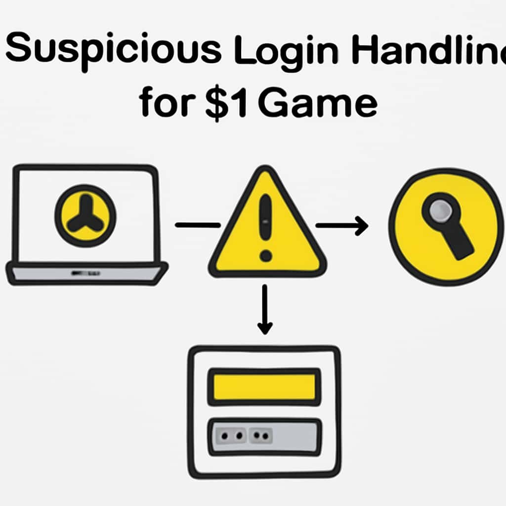 Diagram illustrating the process of handling suspicious logins in 51 Game.