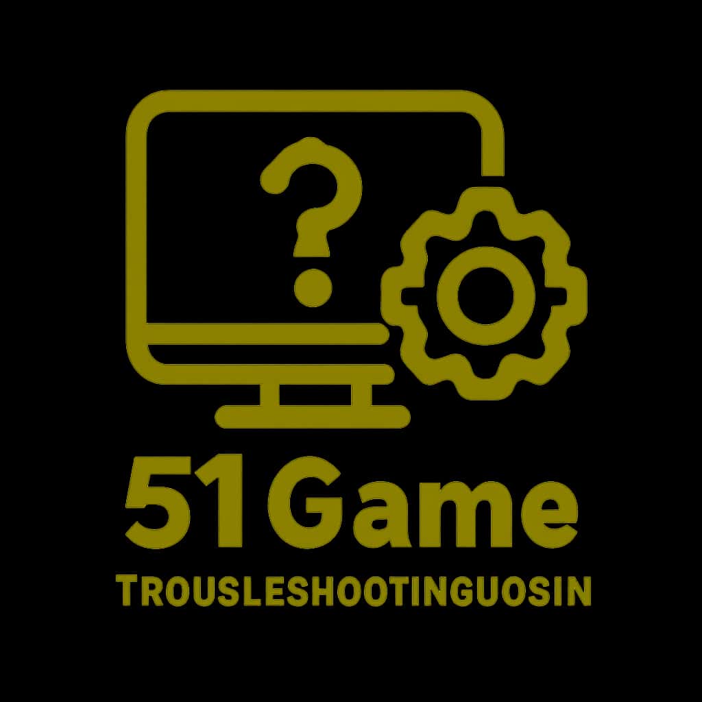 An icon representing troubleshooting for 51 Game login.